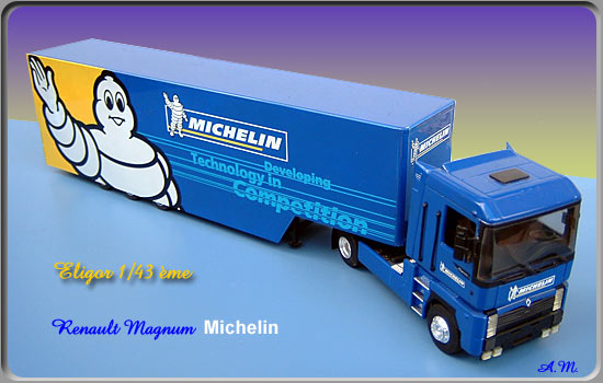 ELIGOR 1/43 CAMION FREIGHTLINER MICHELIN Tracteur Renault BON