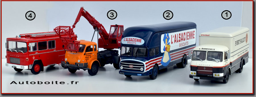 Ensemble collection test camions Saviem Altaya Ensemble collection test camions Saviem Altaya