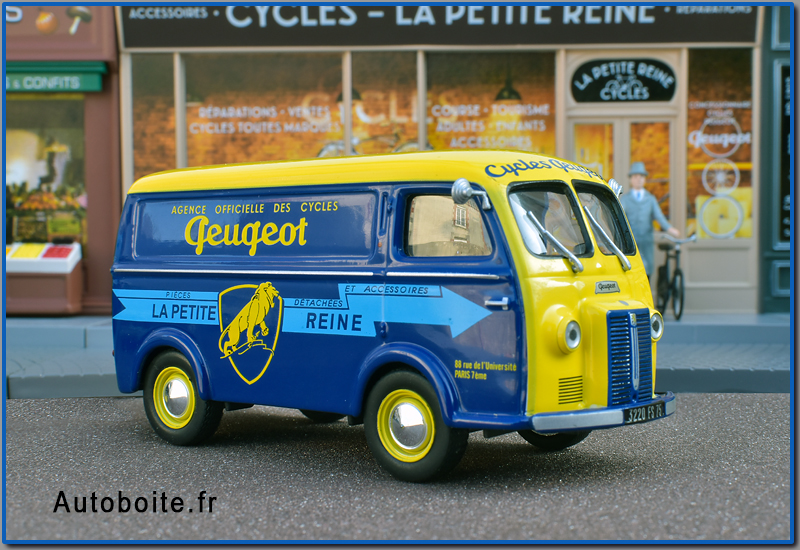 Peugeot D3A cycles Peugeot avec diorama 1/43