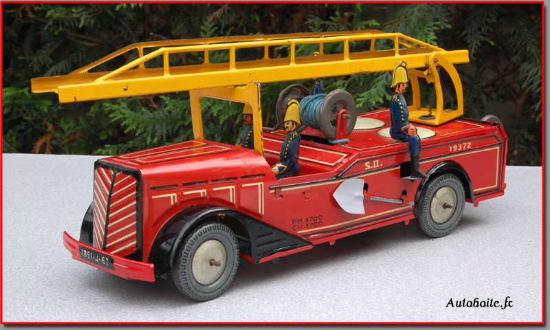 1 Pelle Jaune pour Camion Pompiers Vulcain 429 1951/56 Joustra Jouets en tôle 