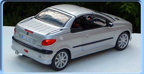 SOLIDO PEUGEOT 206 CC  ar fermée