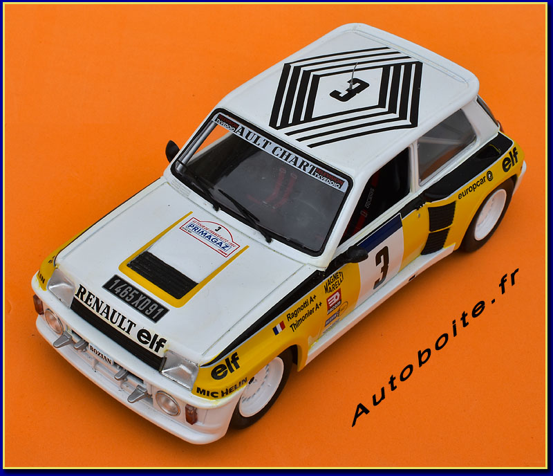 Renault 5 Turbo Elf Ragnotti Altaya 1/18 haut