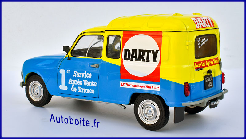 Renault4 F4 1988 Darty au 1/18 ème de Solido ar