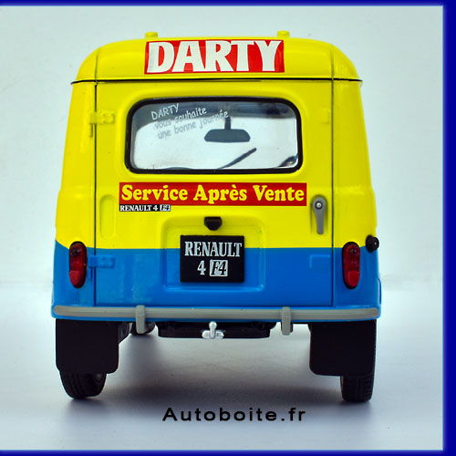 Renault4 F4 1988 Darty au 1/18 ème de Solido  arr