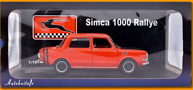 Simca 1000 Rallye 1971 au 1/18 &egrave;me de Norev bte