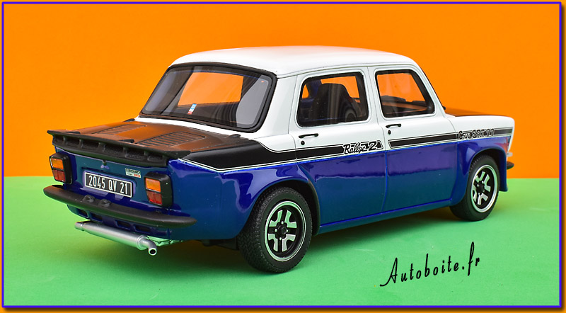Simca Rallye 2 SRT 1977 au 1/18 &egrave;me de  Otto  ar b